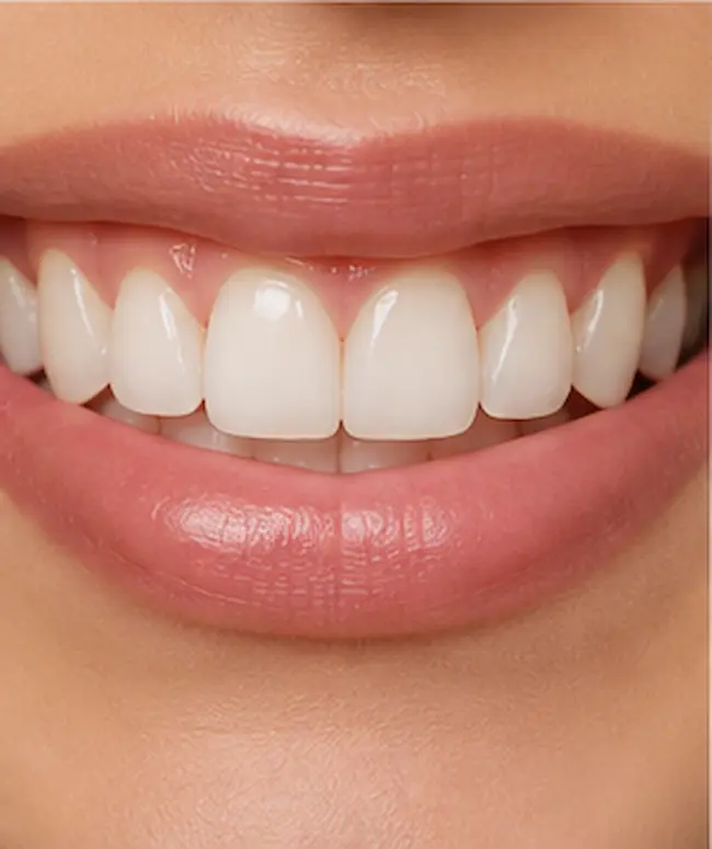 sonrisa uniforme con apariencia natural