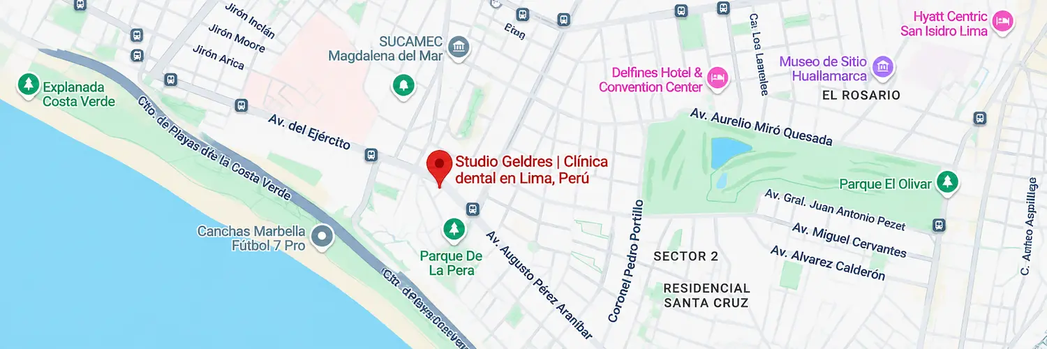 Ubicación de Studio Geldres en Magdalena del Mar, Lima